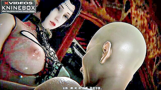 big dick, deep throat, blowjob - yun yun gets a 3d fuck from a big dick