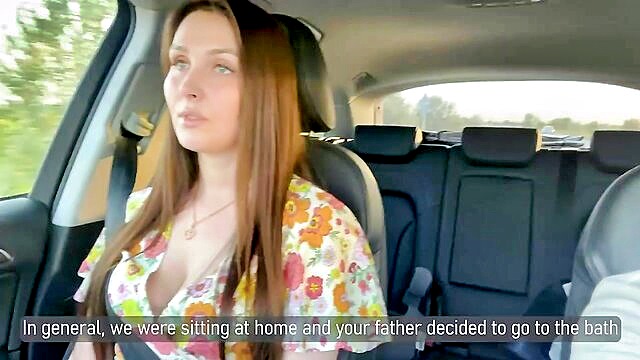 alinaraios hot stepmom pleasures her stepson in a car   wwwxxxhdvcom : Alinarai