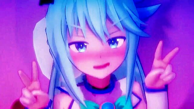 Aqua - konosuba bunny fucks hard