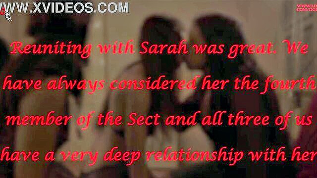 teen, babe, brunette - the arrival of sarah and violet   hd porn with group sex and stepsisters