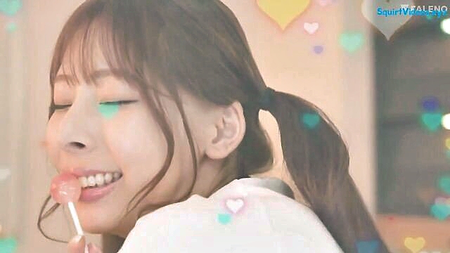 japanese, asian, teen - blowjob queen gets her way with a pacifier in mind