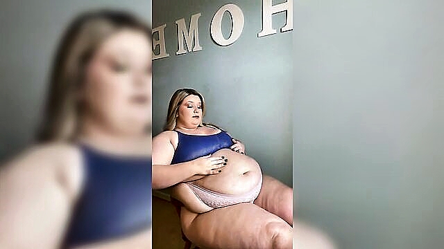 fetish, bbw, ssbbw - curvy bbw gets naughty with chair in porn videos