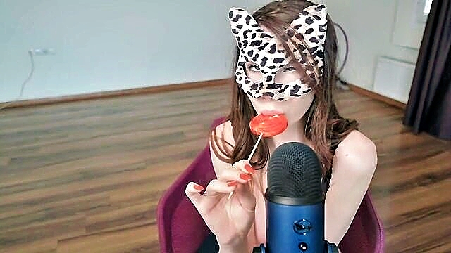 babe, cam, asmr - sensual babe explores boobs in xxx new hot asmr 1 video