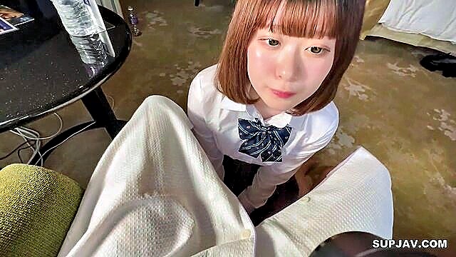 japanese babe aya chan in intense cum shot and creampie : Angel