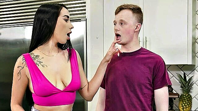 latina babe enjoys a hard cock from behind : Ts