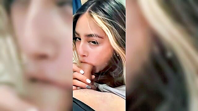 blowjob, amateur, teen - petite latina babe sucks like a pro in pov