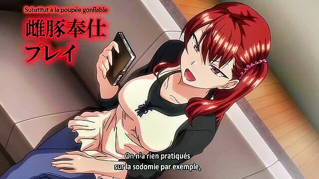 hentai, vostfr, anime hentai - wild group sex with seductive anime babes