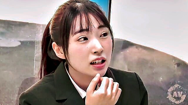 magic mirror, japanese teen, japanese babe - japanese babe guesses boyfriends dick size in magic mirror game show