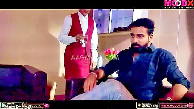 indian, big ass, big tits - hotel guest enjoys a steamy encounter with staff member