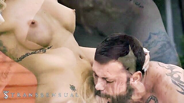 sultry transsexual wife seduces and cucks husband in steamy video : Transsensual