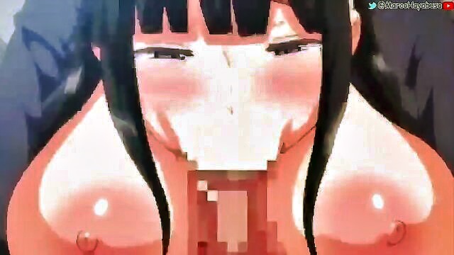 big tits, hentai, creampie - sexy naughty bitchy me in steamy hmv hentai video