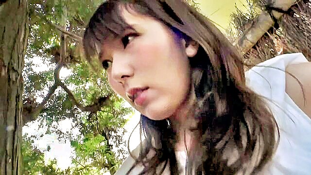 groupsex, asian, japanese - public asian teen pov with big tits and dildo