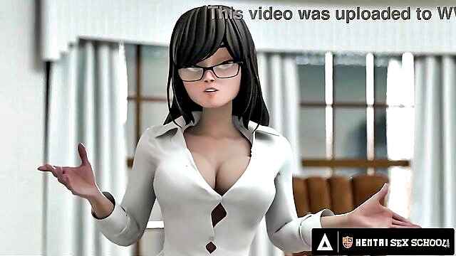 Casey Kisses and Dee Williams engage in animated sex in a Japanese Hentai video, featuring a futanari cock and intense action.