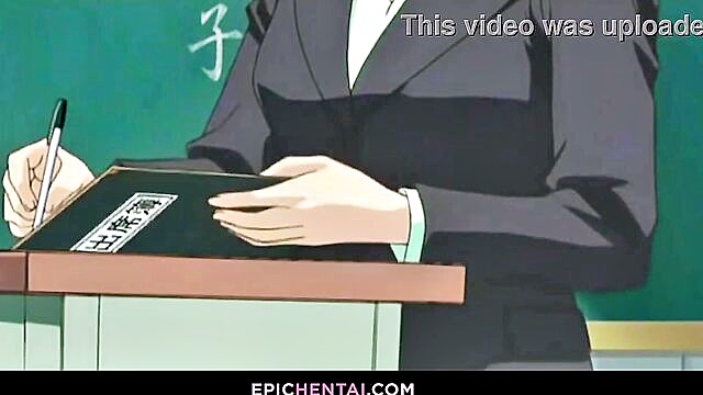 cartoon, fetish, hentai - cartoon teacher gets wild with her student in 69 position
