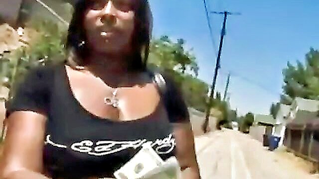 Skyy Black - busty ebony skyy black gets her throat fucked hard