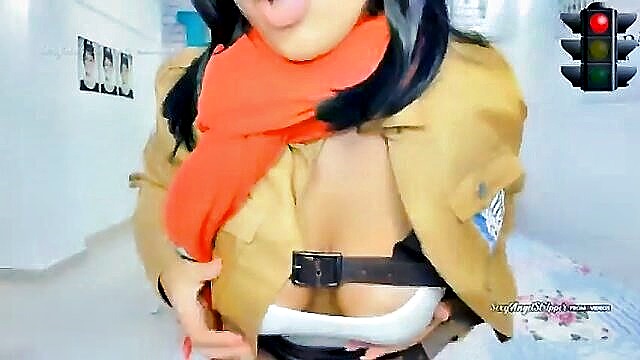 Sensual Latina ASMR performer Emanuelly indulges in a tantalizing solo session, teasing with her big assets and expertly pleasuring herself. xxx.v