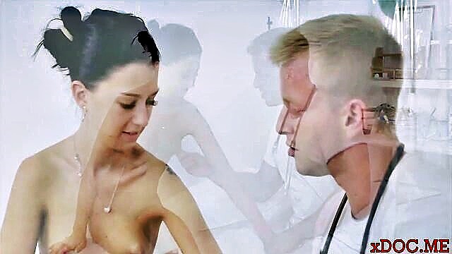 Andrea - andrea gives a passionate blowjob and ride to a doctors penis in his office qomututok