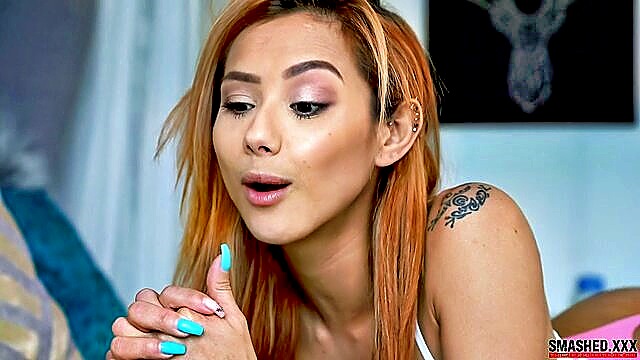 Veronica Leal\'s stepsister gets a hot hands-on experience in HD, leading to a cum-filled climax.