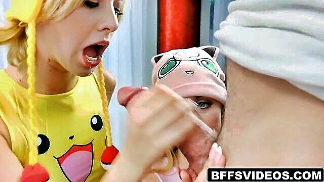pokehoes take turns sucking pokemans great rod in hd sex video : SmuttyRed