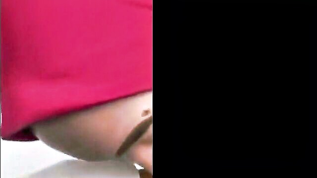 asian, beautiful, amateur - indonesian hijabi beauty reveals perky breasts and skills
