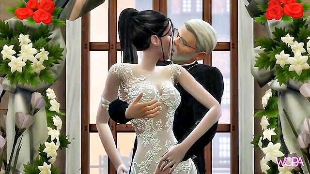 hentai, public, animation - bride betrayal priest sex