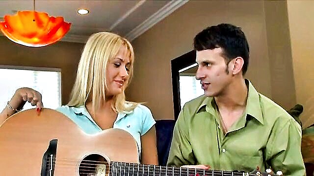 Nikki Blond, Nikki Kane, Nicki Blue, Aletta Blue, Nikki Blue - blonde bombshell nikki kanes tantalizing performance with a giant instrument