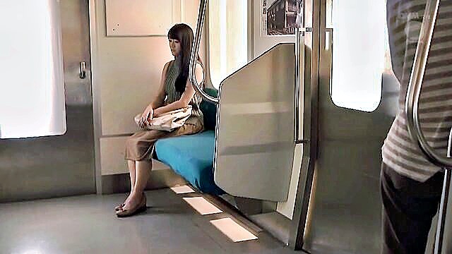 married woman, train, dick - mosaic reduced asian doctors train encounter turns steamy