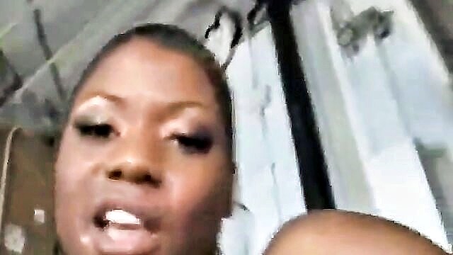 ebony beauty enjoys intense interracial group action : Bang