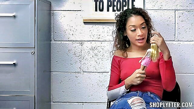 Sarah Lace - sexy latina sarah lace gets punished by security in steamy video Ara