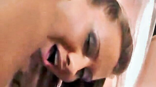 brunette teen gets deep anal penetration and facial : Ts